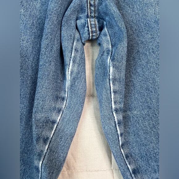 Vintage Forenza 100% Cotton Worn in Pleated High Rise Mom Jeans - 14 - Picture 4 of 13
